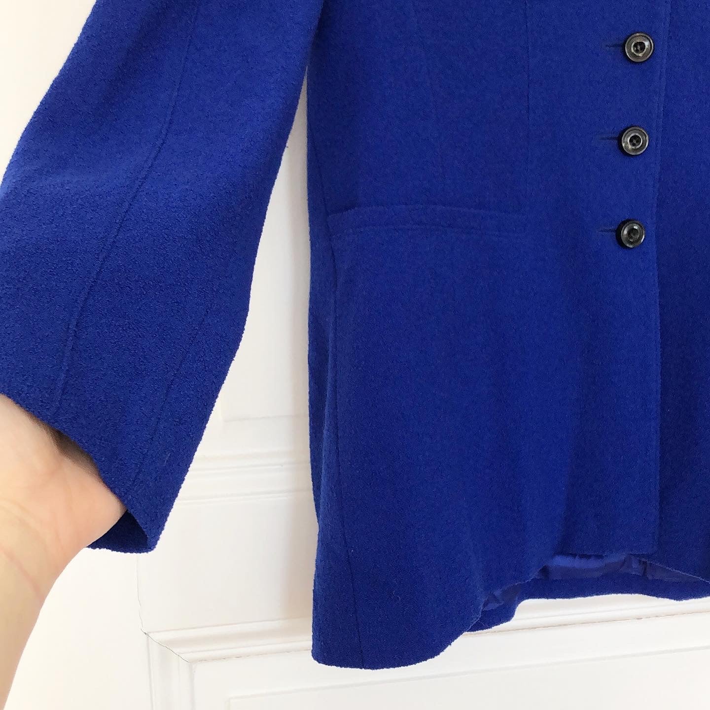 1990s cobalt blue Escada blazer