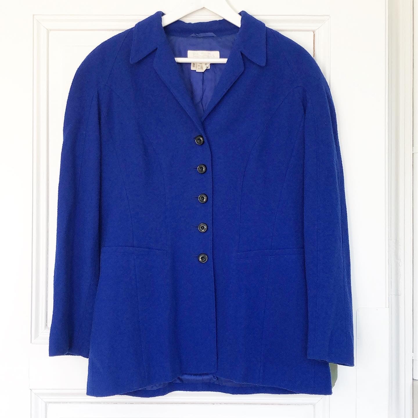 1990s cobalt blue Escada blazer