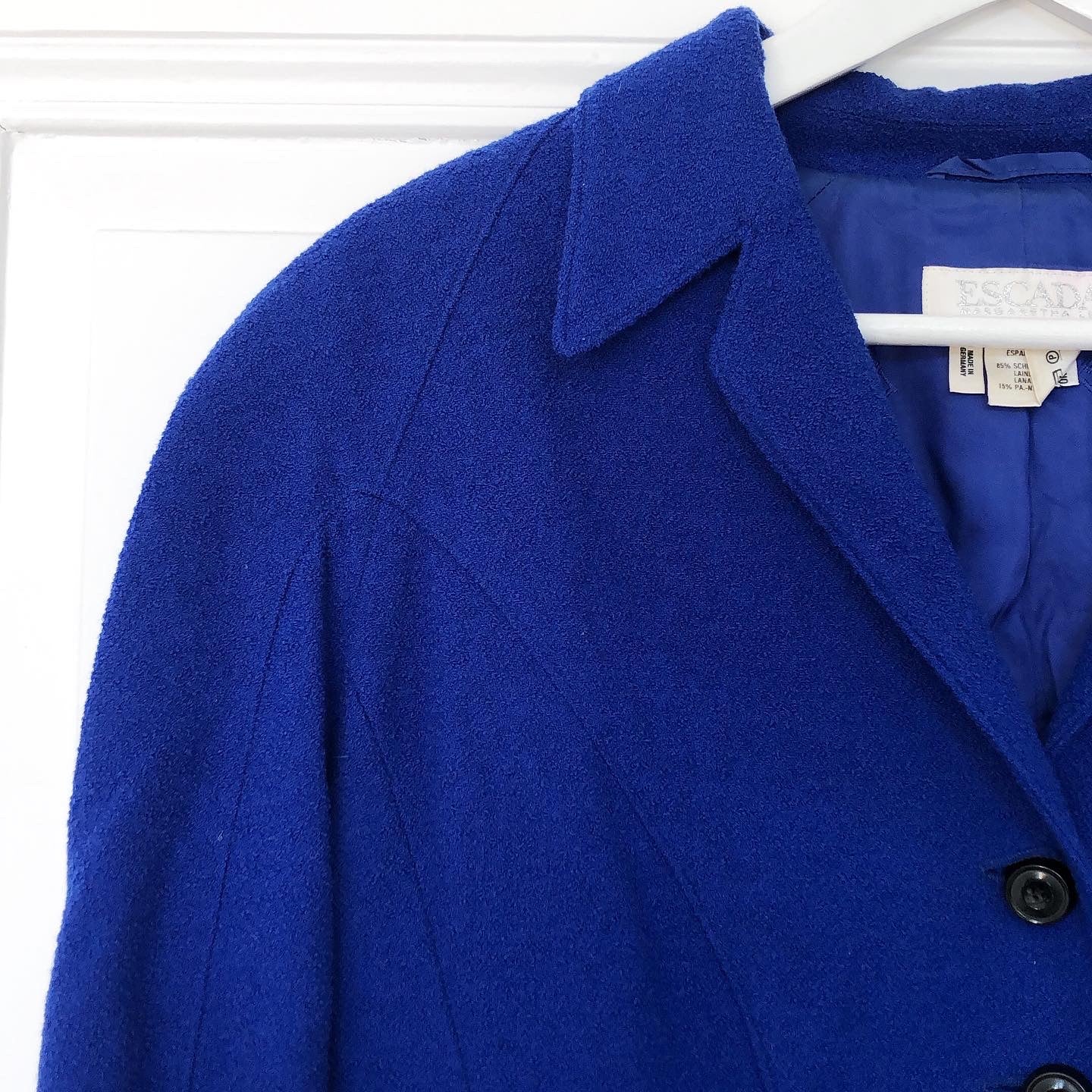 1990s cobalt blue Escada blazer